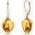 Citrine Salma Dimensional Abstract Earrings in 9ct Rose Gold