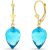 Blue Topaz Salma Dimensional Drop Earrings in 9ct Gold