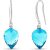 Blue Topaz & Diamond Astrid Classic Drop Earrings in 9ct White Gold