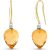 Citrine & Diamond Astrid Classic Drop Earrings in 9ct Gold