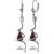 Ruby & Diamond Priscilla Serpent Drop Earrings in 9ct White Gold