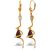 Ruby & Diamond Priscilla Serpent Drop Earrings in 9ct Rose Gold