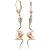 Pearl & Diamond Priscilla Serpent Drop Earrings in 9ct Rose Gold