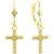 Floral Drop Move Earrings in 9ct Gold