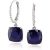 Sapphire Riley Rococo Twist Drop Earrings in 9ct White Gold