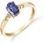 Tanzanite & Diamond Elegant Allure Ring in 9ct Gold