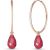 Ruby Phoebe Dimensional Hoop Earrings in 9ct Rose Gold