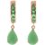 Emerald Louisa Chic Earrings in 9ct Rose Gold