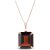 Garnet Ebony Auroral Signature Pendant Necklace in 9ct Rose Gold