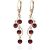 Garnet Willow Dream Catcher Earrings in 9ct Rose Gold