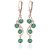 Emerald Willow Dream Catcher Earrings in 9ct Rose Gold