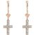 Diamond Cecilia Classic Drop Earrings in 9ct Rose Gold