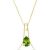 Peridot Mabel Contemporary Eiffel Pendant Necklace in 9ct Gold