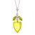 Lemon Quartz & Peridot Palermo Charm Pendant Necklace in 9ct White Gold