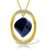 Sapphire & Diamond Laurie Contemporary Embellished Pendant Necklace in 9ct Gold