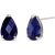 Sapphire Audrey Classic Stud Earrings in 9ct White Gold