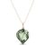 Green Amethyst & Diamond Salma Dimensional Abstract Pendant Necklace in 9ct Rose Gold