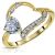 Aquamarine & Diamond Laurel Embellished Open Work Ring in 9ct Gold