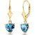 Blue Topaz Signature Embellished Drop Earrings in 9ct Gold