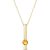 Citrine Constance Bar Drop Pendant Necklace in 9ct Gold