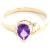 Amethyst & Diamond Agatha Glow Ring in 18ct Gold