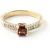 Garnet & Diamond Luciana Embellished Antique Ring in 9ct Gold