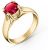 Ruby Annika Solitaire Ring in 18ct Gold