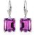 Amethyst Juno Statement Drop Earrings in 9ct White Gold