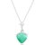 Emerald Signature Heart Pendant Necklace in 9ct White Gold