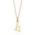 Gold Plated Letter Allure Necklace