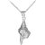 Conch Shell Pendant Necklace in 9ct White Gold