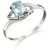 Aquamarine Ariel Desire Ring in 9ct White Gold