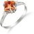 Citrine & Diamond Leona Symmetrical Ring in Sterling Silver