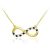 Diamond & Black Diamond Infinity Pendant Necklace in 9ct Gold