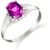 Pink Topaz & Diamond Zoe Embellished Solitaire Ring in Sterling Silver