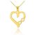 Diamond Infinity Middle Pendant Necklace in 9ct Gold