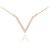 Diamond Decorated Pendant Necklace in 9ct Rose Gold