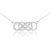 Diamond Adorned Double Infinity Pendant Necklace in 9ct White Gold