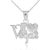 I Love Vegas Pendant Necklace in Sterling Silver