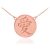 Chinese language Image Open Medallion Pendant Necklace in 9ct Rose Gold