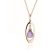 Amethyst Mirabelle Orb Pendant Necklace in 9ct Rose Gold