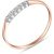 Diamond Hallie Embellished Ring in 9ct Rose Gold