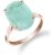 Emerald Lucia Signature Ring in 9ct Rose Gold