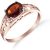 Garnet Demetria Filigree Ring in 9ct Rose Gold