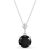 Black Diamond Annika Pendant Necklace in 9ct White Gold