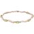 Peridot & Diamond Bryony Wave Tennis Bracelet in 9ct Rose Gold