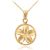 Hawaiian Plumeria Flower Attraction Pendant Necklace in 9ct Gold