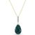 Emerald & Diamond Avery Embellished Drop Pendant Necklace in 9ct Gold