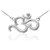 Ohm Pendant Necklace in Sterling Silver