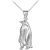 Penguin Pendant Necklace in Sterling Silver